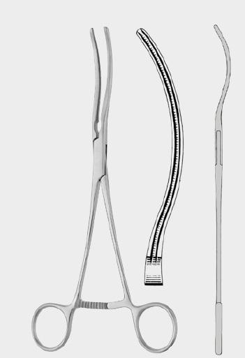 Ложкоподібний судинний затискач ГЛОВЕРА (GLOVER), 22 см (cm)